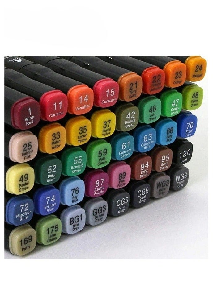 80 Colors Markers Dual Tip Art Markers for Kids & Artist Coloring Sketching Drawing Markers for Artists Paint Markers Pen with Carry Case - Image 4